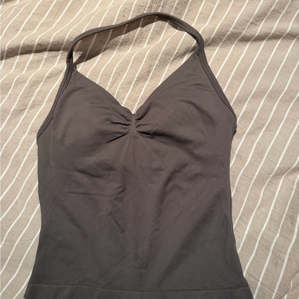 Dfyne Truffle longline strappy top